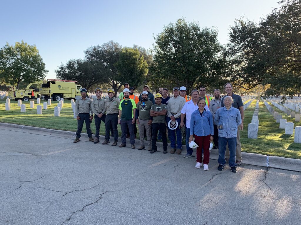 Volunteers at Saluting Branches Ft Sam Cemetery Oct 5, 2022